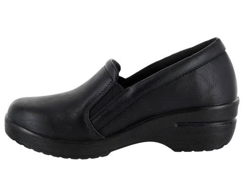 Easy Works by Easy Street womens Leeza Clog, Black, 7 US