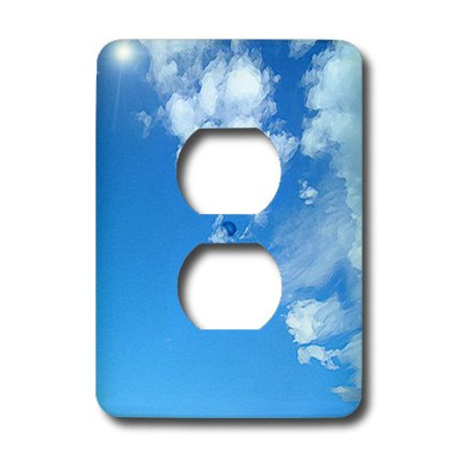 3dRose LLC lsp_4389_6 Blue Sky And White Clouds, 2 Plug Outlet Cover 3dRose LLC lsp_4389_6 Blue Sky And White Clouds, 2 Plug Outlet Cover
