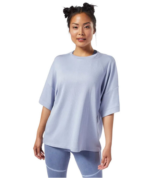 Reebok Womens Nature X Basic T-Shirt, Blue, XX-Small