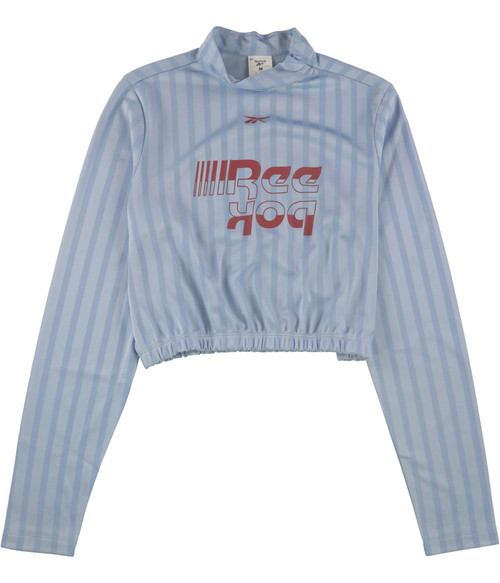 Reebok Workout Ready Meet You There Cropped Long sleeve, Fluid Blue, M