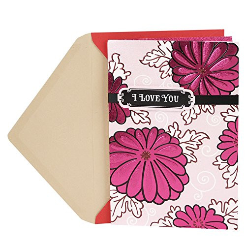 Hallmark Valentine's Day Card for Significant Other (Iridescent Flowers)