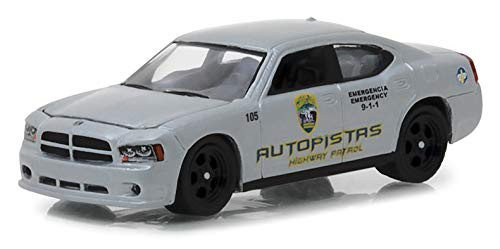 2008 Dodge Charger Pursuit Puerto Rico Autopistas Highway Patrol Hot Pursuit Series 28 1/64 Diecast Model Car by Greenlight 42850 D