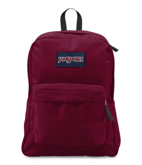 JanSport SuperBreak One Backpacks - Durable, Lightweight Bookbag with 1 Main Compartment, Front Utility Pocket with Built-in Organizer - Premium Backpack, Russet Red