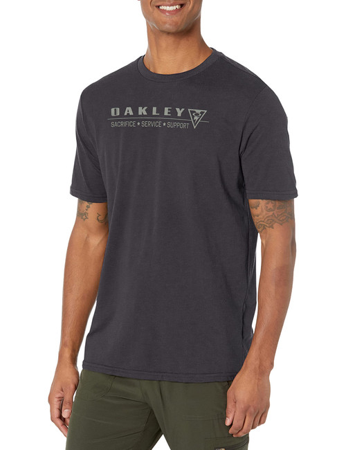 Oakley SI unisex adult Si Oakley Pillars Tee T Shirt, Blackout, Medium US