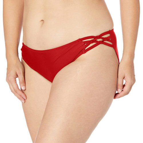 Volcom Women's Simply Solid Full Bikini Bottom, True Red, 14W