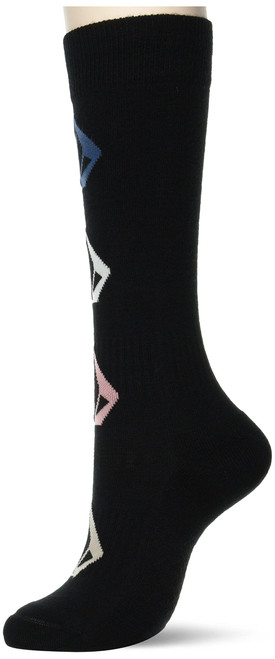 Volcom Women's Standard Sherwood Weight Snow Sock, Black, Medium-Large