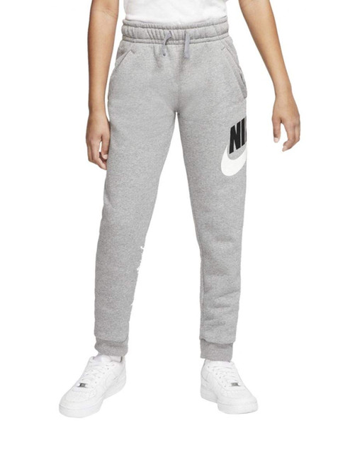 Nike Boy's Sportswear Club + HBR Pants (Big Kids) Carbon Heather/Smoke Grey XL (18-20 Big Kid)