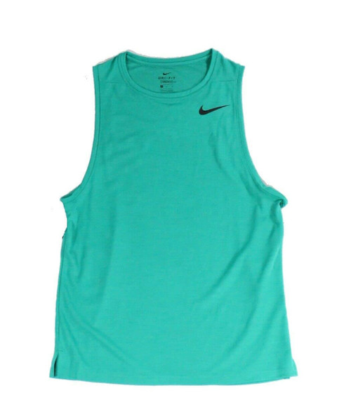 Nike Mens Breathe Dri-Fit Training Tank Top L Green