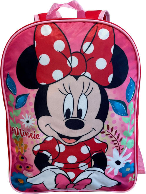 Ruz Minnie Mouse 15" School Bag Backpack (Red-Pink) Ruz Minnie Mouse 15" School Bag Backpack (Red-Pink)