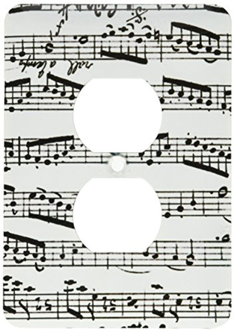 3dRose lsp_179702_6 Music Notes Pattern Black and White Piano Sheet Musical Notation Light Switch Cover 3dRose lsp_179702_6 Music Notes Pattern Black and White Piano Sheet Musical Notation Light Switch Cover