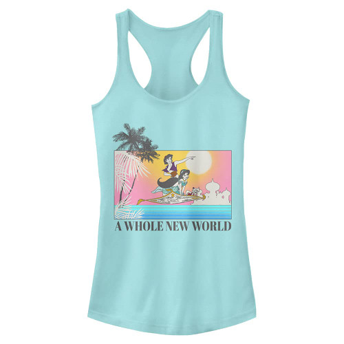 Disney Junior's Princess Desert Enchantment Slim Fit, Scoop Hem Racerback Tank, Cancun, X-Large Disney Junior's Princess Desert Enchantment Slim Fit, Scoop Hem Racerback Tank, Cancun, X-Large