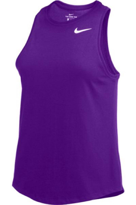 Nike Womens Dry High Neck Tank Top (as1, Alpha, m, Regular, Regular, Purple)