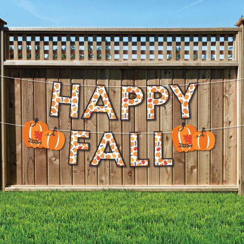Big Dot of Happiness Fall Pumpkin - Large Halloween or Thanksgiving Party Decorations - Happy Fall - Outdoor Letter Banner Big Dot of Happiness Fall Pumpkin - Large Halloween or Thanksgiving Party Decorations - Happy Fall - Outdoor Letter Banner