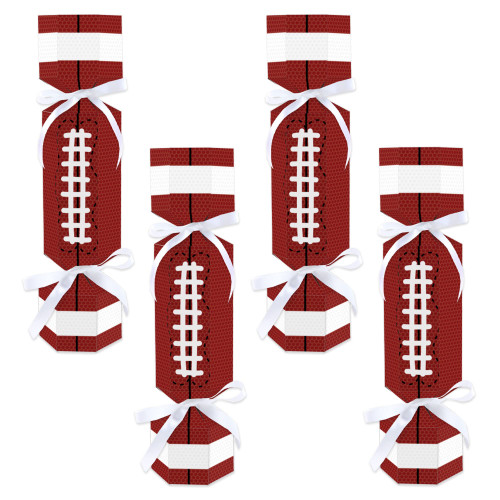 Big Dot of Happiness End Zone - Football - No Snap Baby Shower or Birthday Party Table Favors - DIY Cracker Boxes - Set of 12 Big Dot of Happiness End Zone - Football - No Snap Baby Shower or Birthday Party Table Favors - DIY Cracker Boxes - Set of 12