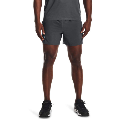 Under Armour mens Launch Run 5-inch Shorts , (012) Pitch Gray/Reflective , Medium