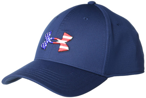 Under Armour Men's Freedom Blitzing Hat , Academy Blue (408)/White , Small/Medium