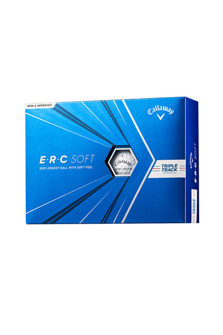 Callaway ERC Soft 2021 Triple Track Golf Balls, 1 Dozen (Pack of 12), 3 Pieces, White