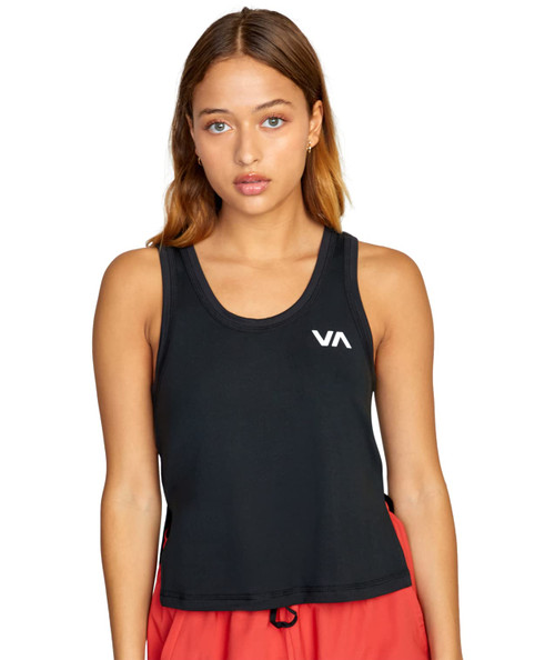 RVCA Womens Sport Atheltic Tank Top Shirts - Sport Vent (Black, Large)