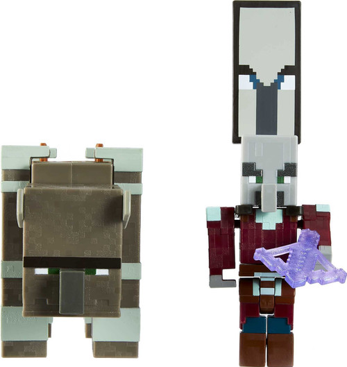 Minecraft Craft-a-Block 2-Pk, Action Figures & Toys to Create, Explore and Survive, Authentic Pixelated Designs, Collectible Gifts for Kids Age 6 Years and Older