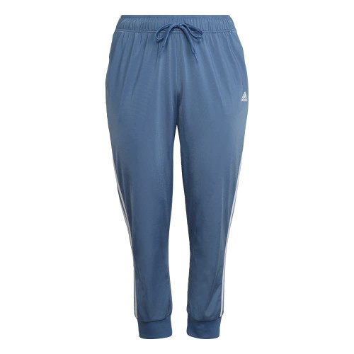 adidas Plus Size Essentials Tapered 3-Stripes Track Pants Altered Blue/White 1X