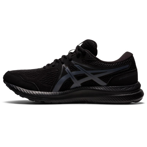 ASICS Men's Gel-Contend 7 Black/Carrier Grey Running Shoe 11 XW US