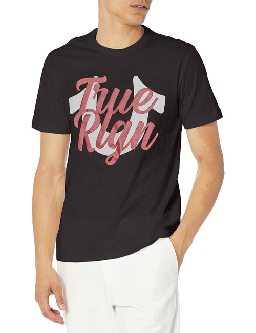 True Religion Men's True Rlgn Hs Tee, Jet Black, Large