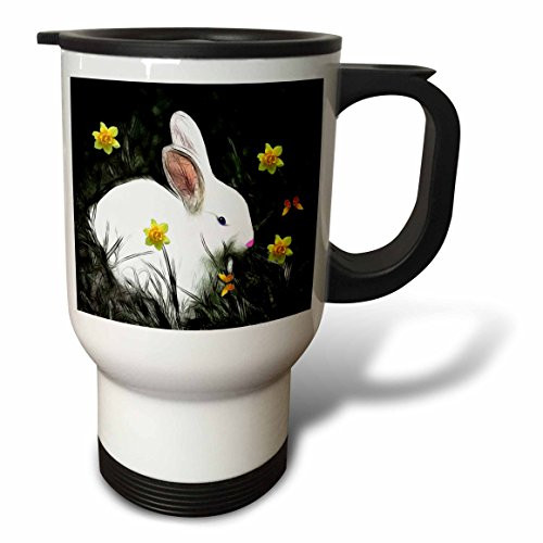 3dRose tm_15764_1 Polar Bear Family Travel Mug, 14-Ounce, Stainless Steel