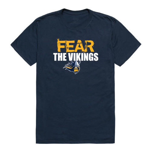 Augustana University Vikings Fear Tee T-Shirt - Navy, Medium