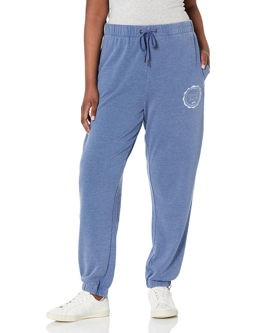 Tommy Hilfiger Women's Soft Fleece Joggers Lounge Pants, Harbour Blue