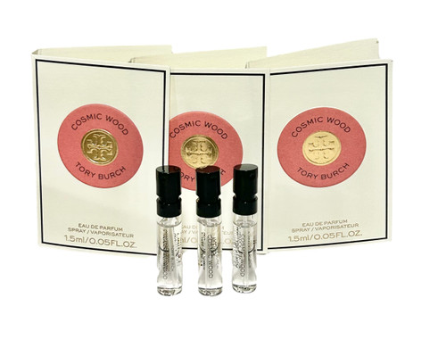 Tory Burch Cosmic Wood Sample Spray Mini Eau De Parfum Travel Vial Women Perfume (set of 3) Tory Burch Cosmic Wood Sample Spray Mini Eau De Parfum Travel Vial Women Perfume (set of 3)