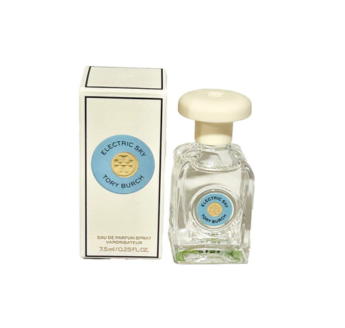Tory Burch Electric Sky Eau De Parfume Mini Travel Size Women Perfume 7.5 ml / 0.25 oz Splash Tory Burch Electric Sky Eau De Parfume Mini Travel Size Women Perfume 7.5 ml / 0.25 oz Splash