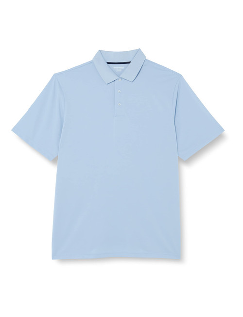 Amazon Essentials Men's Regular-Fit Quick-Dry Golf Polo Shirt (Available in Big & Tall), Light Blue, Large