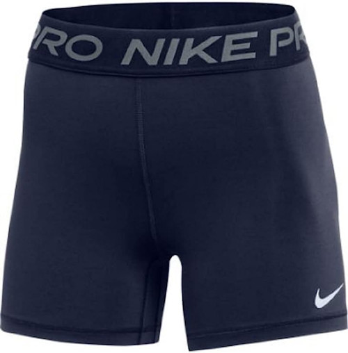 Nike Women's Pro 365 5 Inch Shorts (Medium, Navy)