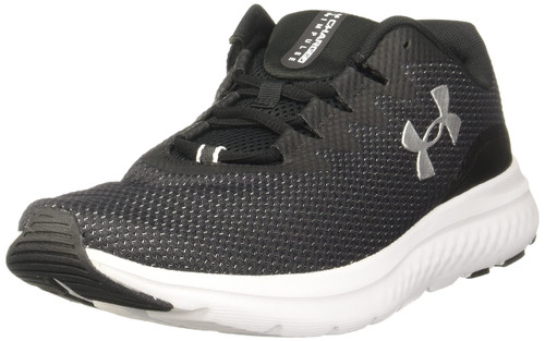 Under Armour Men's Charged Impulse 3 Running Shoe, (001) Black/Black/Metallic Silver, 11