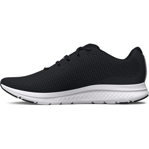 Under Armour Women's Charged Impulse 3 Running Shoe, (001) Black/Black/White, 11