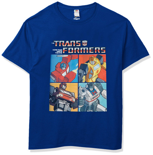 Transformers Mens Auto Box Basic Solid Tee T Shirt, Royal, XX-Large US