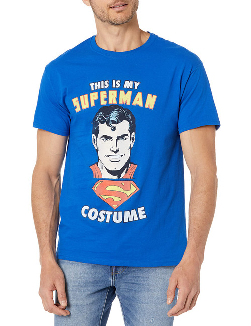DC Comics Superman Superman-Costume Basic Solid Tee Royal