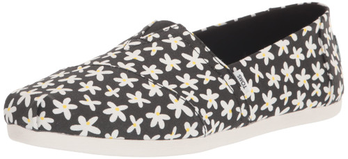 TOMS Women's Alpargata CloudBound Loafer Flat, Black Sun Daisies, 12