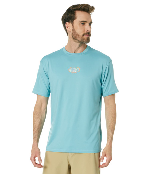 Quiksilver Mix Session Short Sleeve Surf Tee Cameo Blue XL