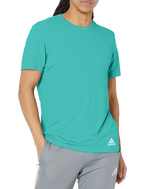 adidas Men's Run It Tee, Semi Mint Rush, Medium