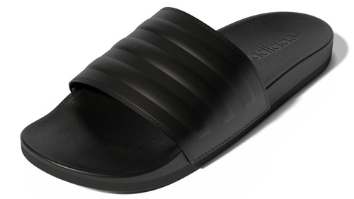 adidas Adult Adilette Comfort Slides Core Black/Core Black/Core Black 12