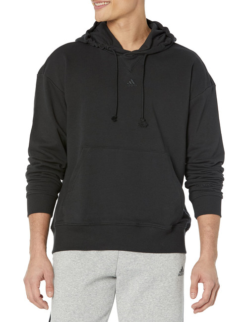 adidas Men's All SZN French Terry Hoodie, Black, Medium