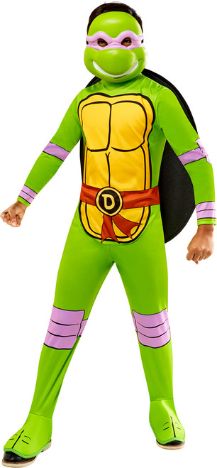 Rubie's Child's Teenage Mutant Ninja Turtles Donatello Costume Jumpsuit, Shell, and Half-Mask, As Shown, Medium