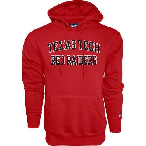 Blue 84 Men's Texas Tech Red Raiders Hoodie Arched Team Color, Team Color, Medium