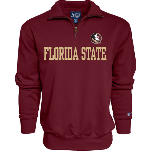 Blue 84 Men's Florida State Seminoles Quarter Zip Sweatshirt Team Color, Team Color, Medium Blue 84 Men's Florida State Seminoles Quarter Zip Sweatshirt Team Color, Team Color, Medium