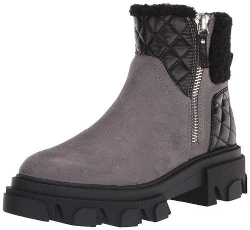 NINE WEST Women's Colbee2 Ankle Boot, Grey Suede, 9