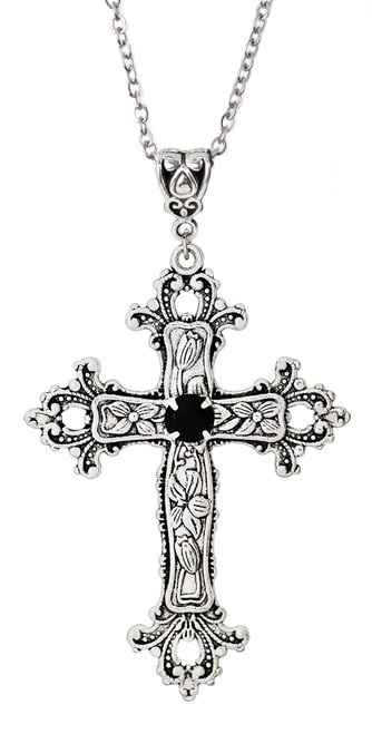 Sacina Gothic Cross Necklace, Zinc Alloy Cross Pendant, Goth Jewelry Gift for Women, Men Sacina Gothic Cross Necklace, Zinc Alloy Cross Pendant, Goth Jewelry Gift for Women, Men