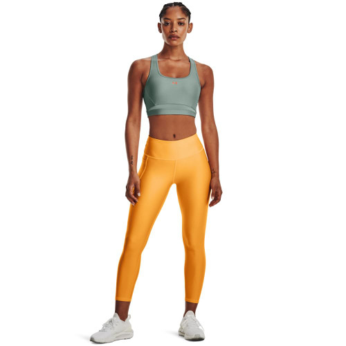 Under Armour Women's Standard HeatGear High Waisted Ankle No-Slip Leggings, (782) Rise / / Sunset Boulevard, X-Large