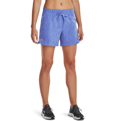 Under Armour Women's Standard Fusion 5in Shorts, (495) Baja Blue / / Fog, X-Large