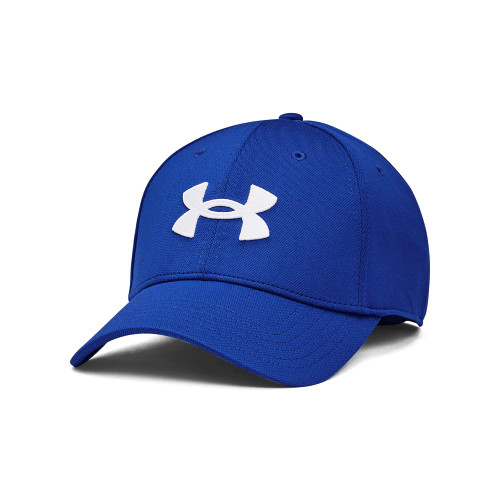 Under Armour mens Blitzing Cap Stretch Fit Hat, (400) Royal White, Small-Medium